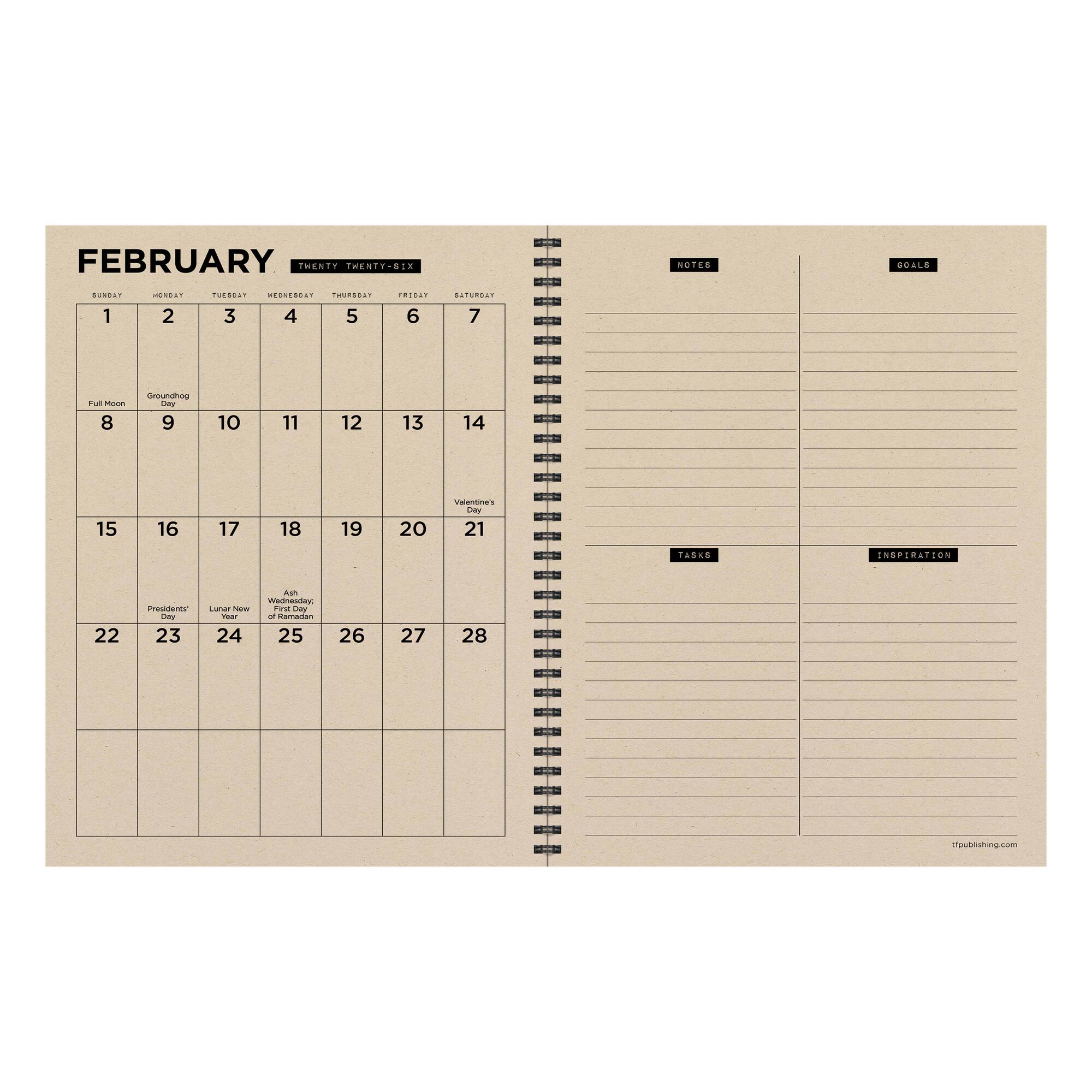 TF Publishing 2025-2026 Adventure Large Weekly/Monthly Planner